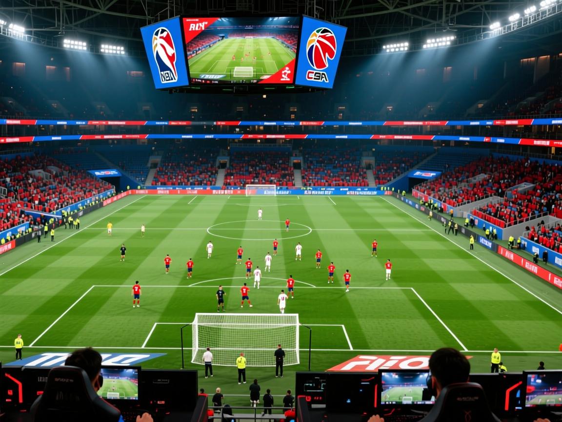 足球赛场上热血澎湃，胜负扑朔迷离